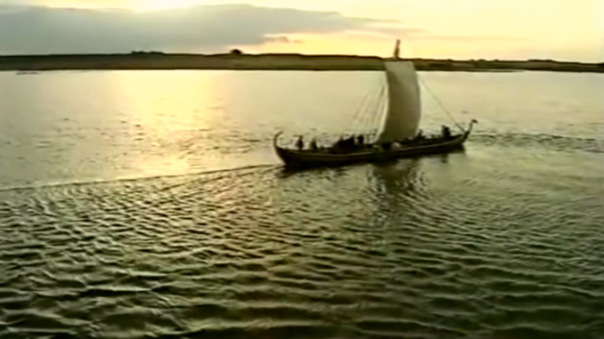 Viking longship.