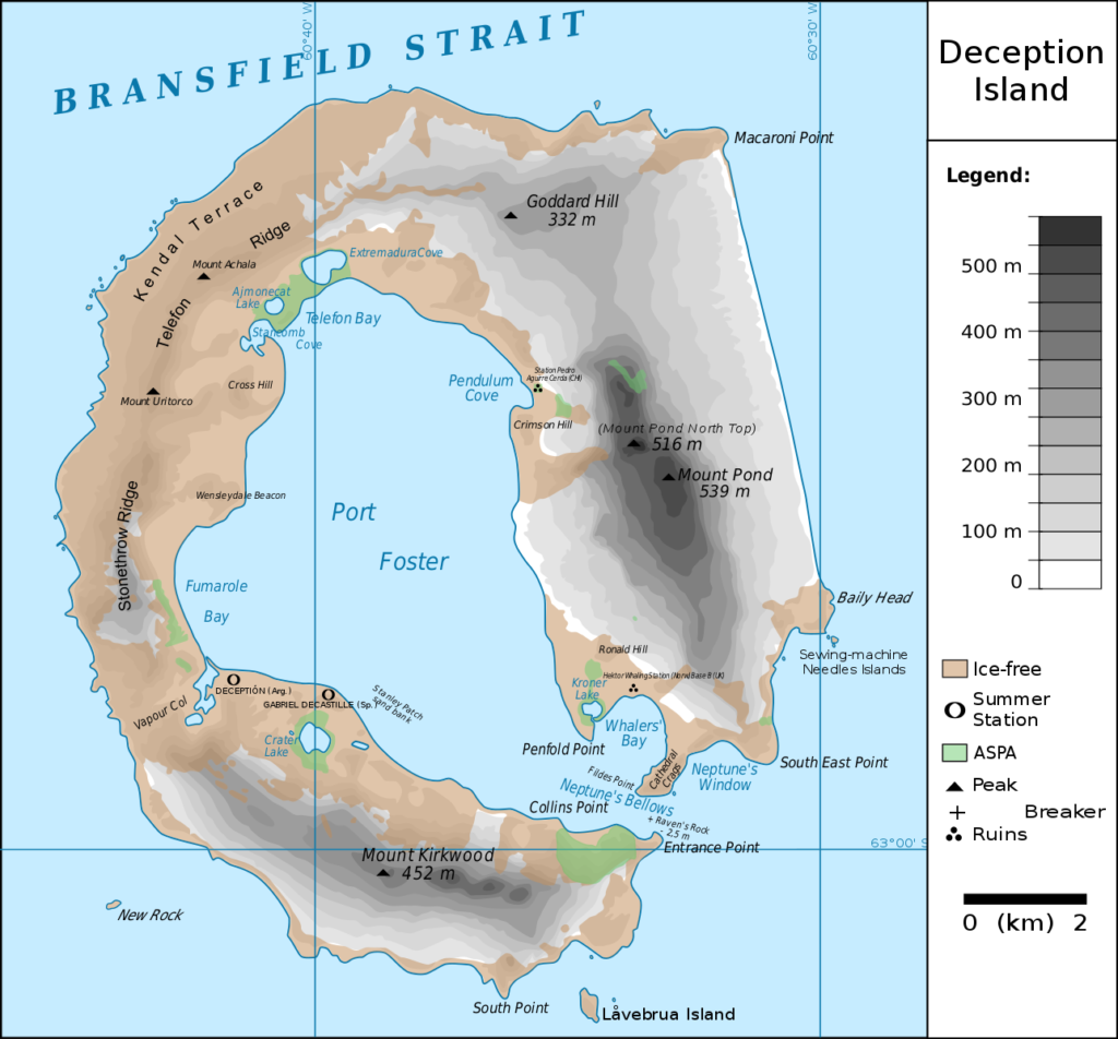 Map of Deception Island.