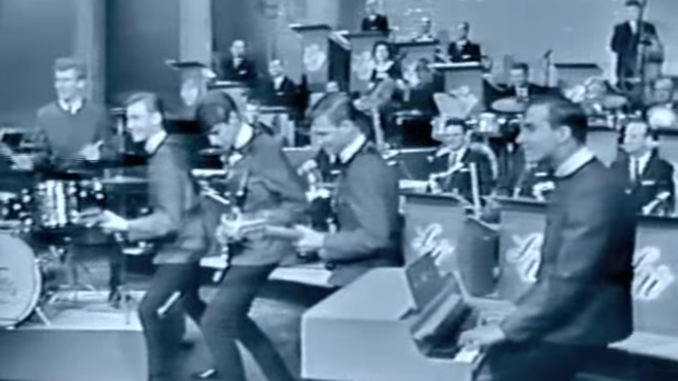 The Chantays performing their hit "Pipeline" on the Lawrence Welk Show, 1963.